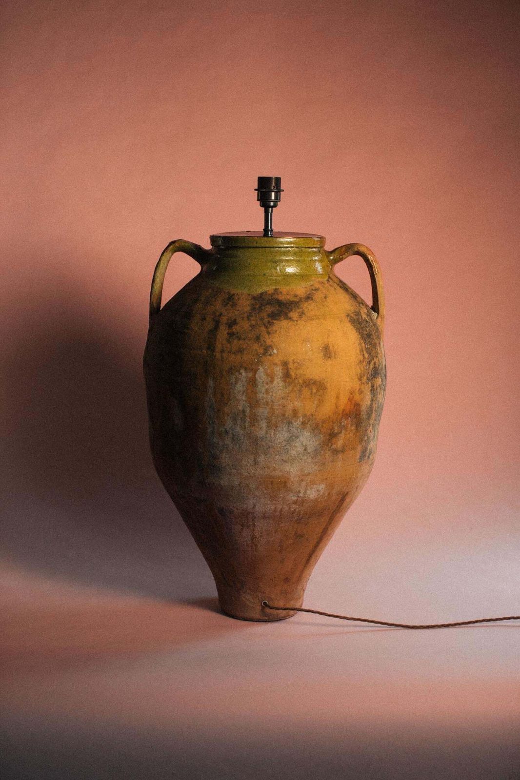 Moss Glaze Statement Lamp photo 925.0