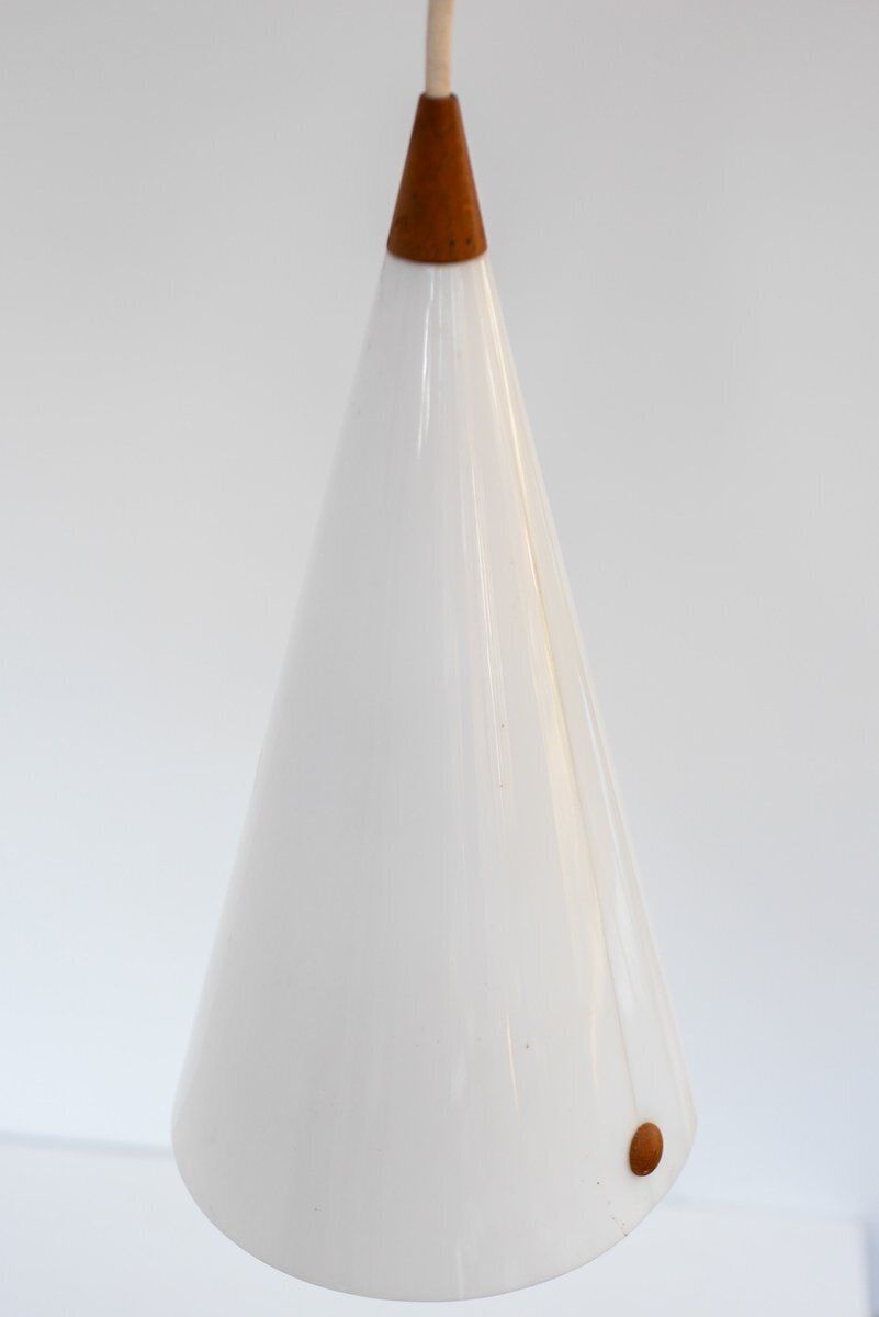 Mid Century Swedish Wall Lamp In Teak By Uno And östen Kristiansson For Luxus, 1960s photo 765.0