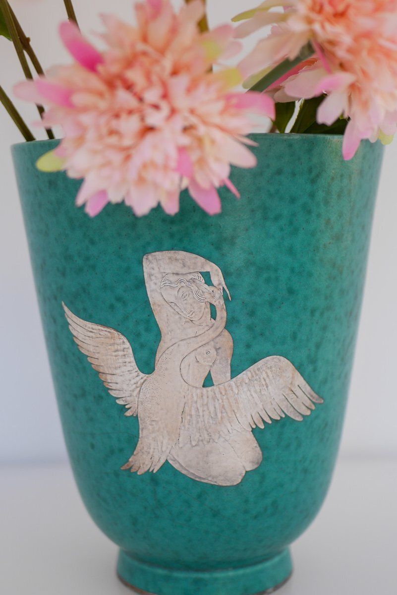 photo vintage Vase Argenta par Wilhelm Kåge pour Gustavsberg, années 1930