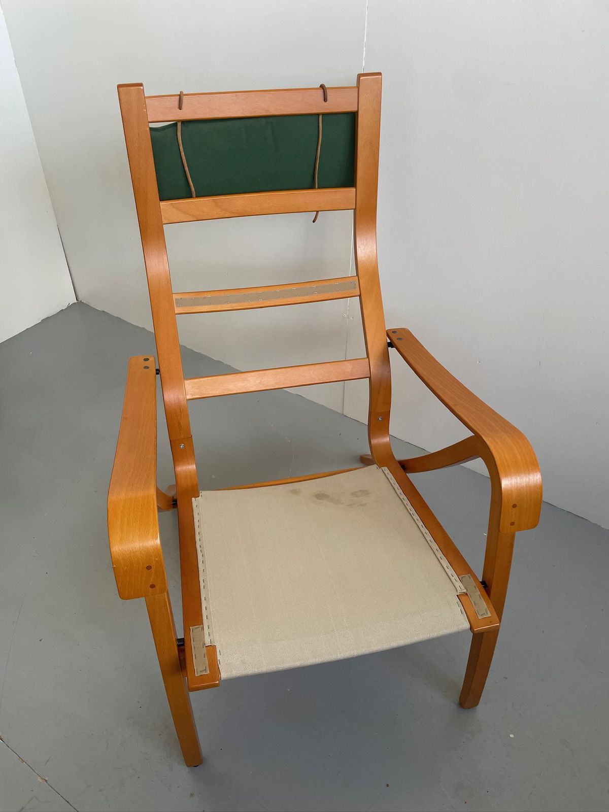photo furniture Vintage Ikea Rimbo 1990s Bentwood Armchair Green Modernist By Simo Heikillä