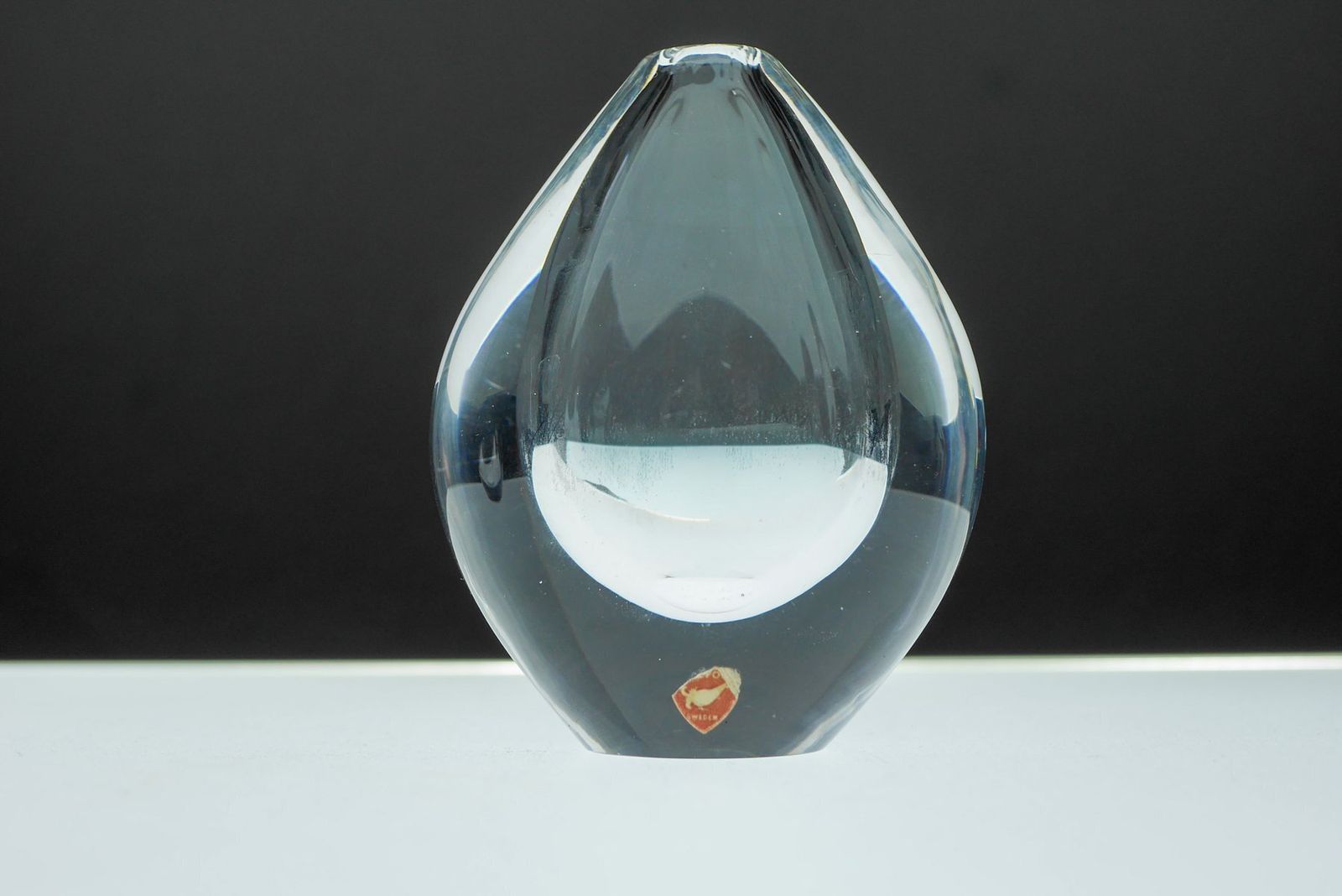 Décoration Vases en verre cristal Lucid Drop, Sven Palmqvist pour Orrefors, Suède, années 1950, lot de 3 photo