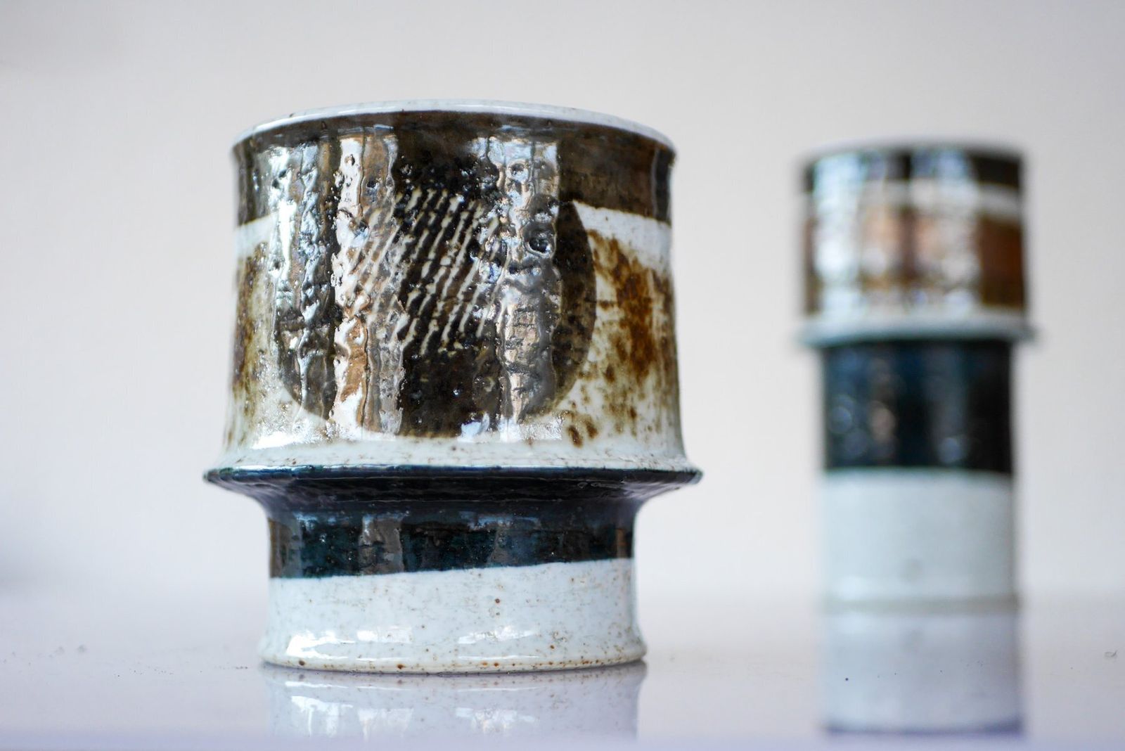 photo for sale Vase céramique mid-century moderniste Rörstrand, par Inger Persson, Suède, années 1970