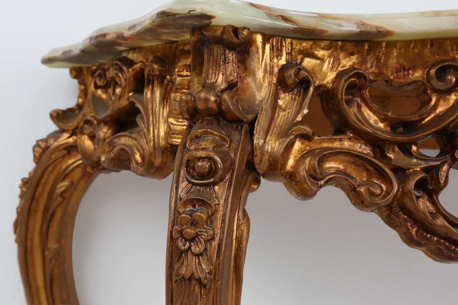 Louis XV Style Console With Marble Top, France, 1970s photo buy