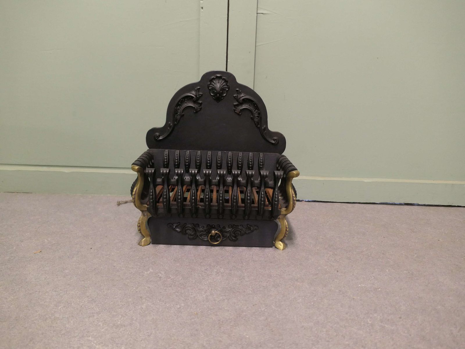 A Regency Style Iron Fire Grate The Fire Has A Decorative High Shaped Back, photo furniture