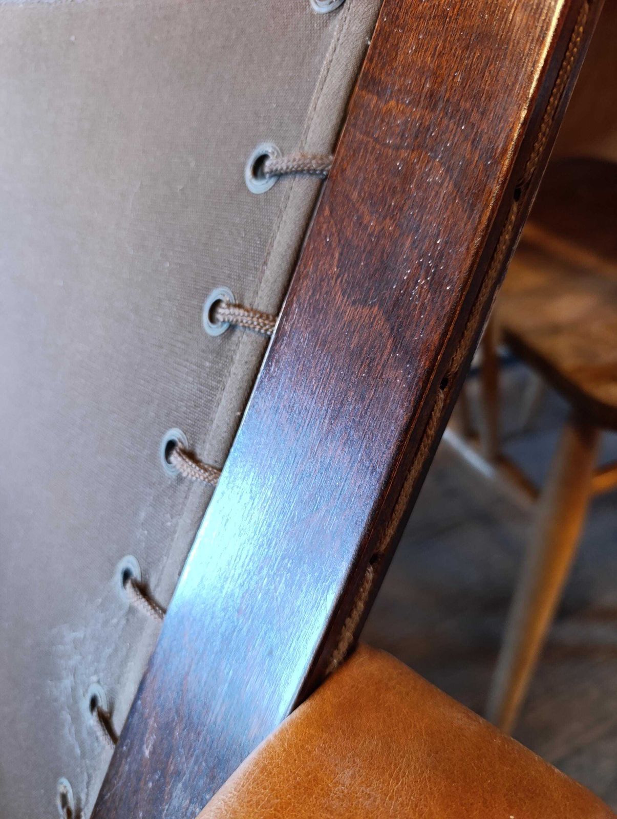 photo buy Rare 1960s Ingmar Relling “Flex Safari” Folding Chair In Rosewood | Westnofa | Norwegian Modernism