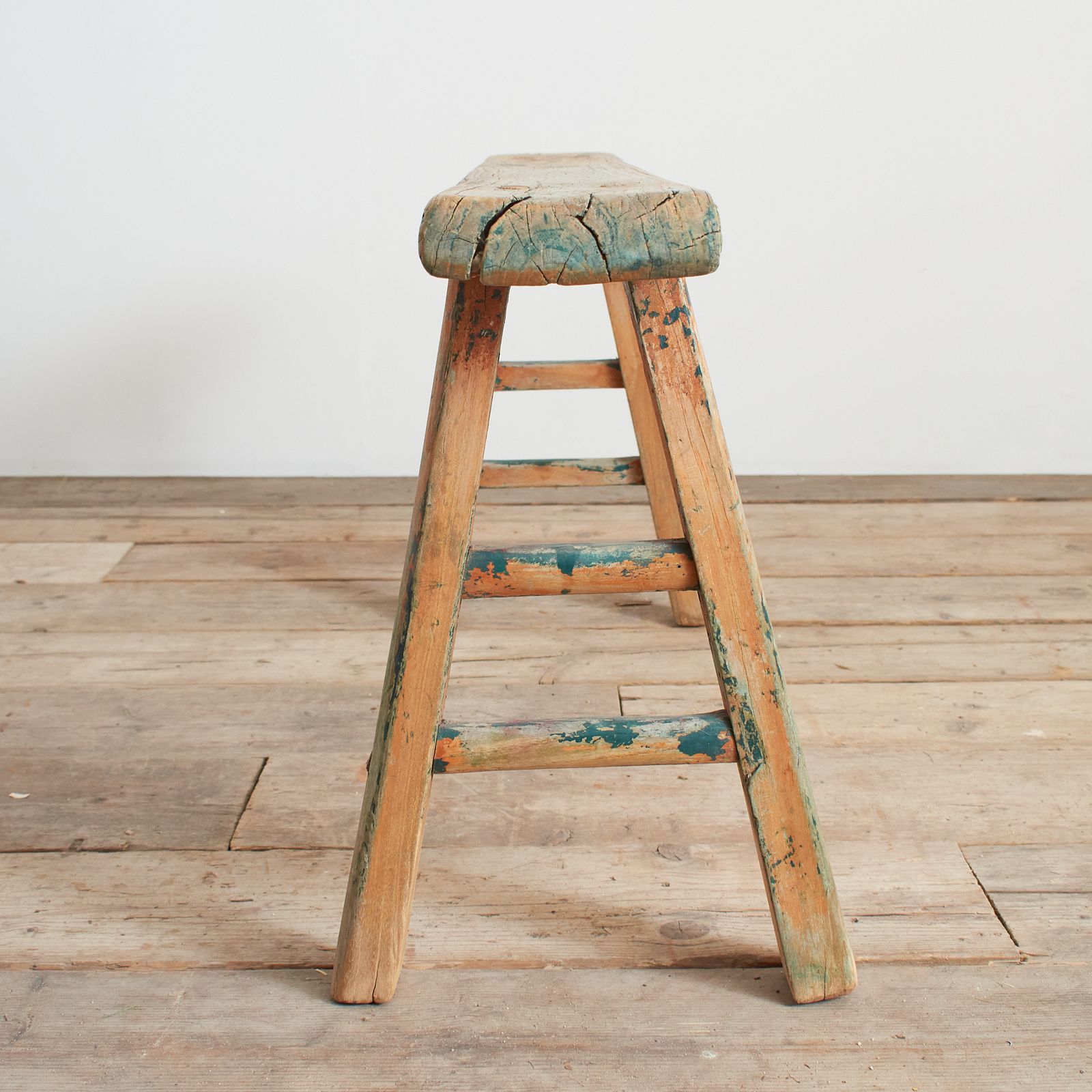 Antique Reclaimed Rustic Wooden Hallway Pig Bench  Cz photo vinterior
