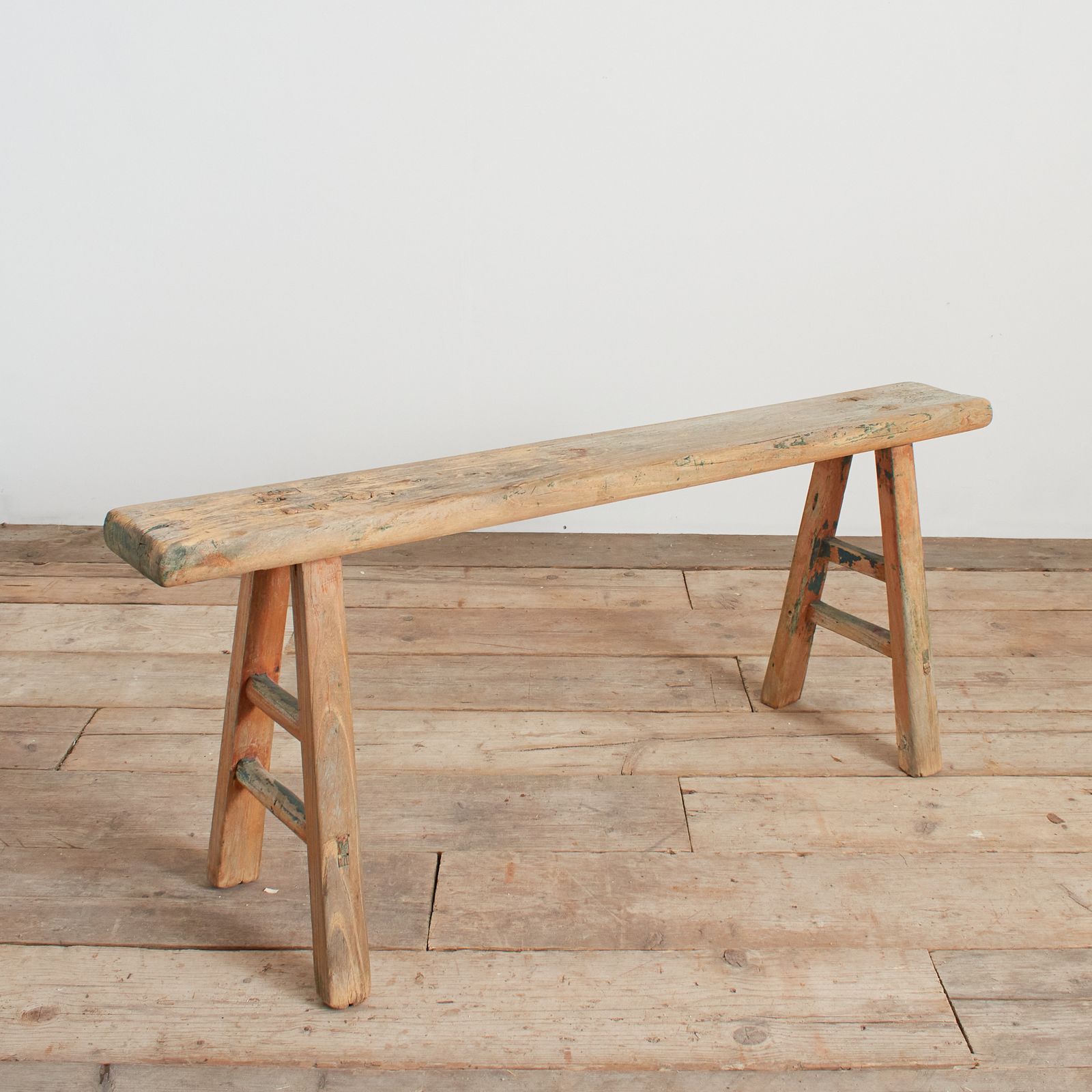 Antique Reclaimed Rustic Wooden Hallway Pig Bench  Cz photo buy