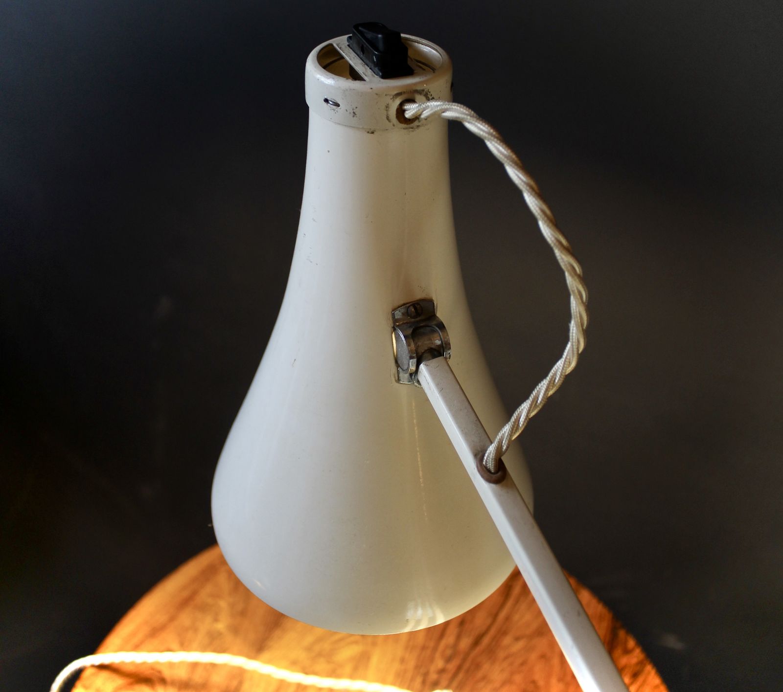 Herbert Terry Model 75 White Anglepoise Desk Lamp photo Lighting