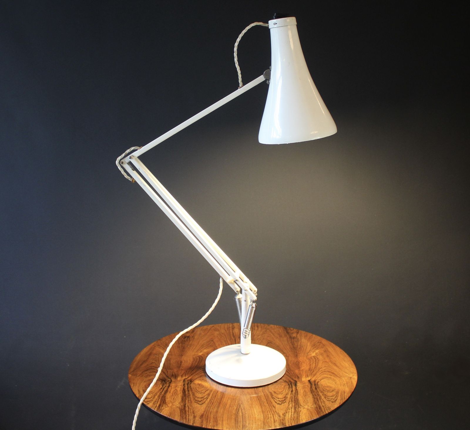 Herbert Terry Model 75 White Anglepoise Desk Lamp photo 140.0