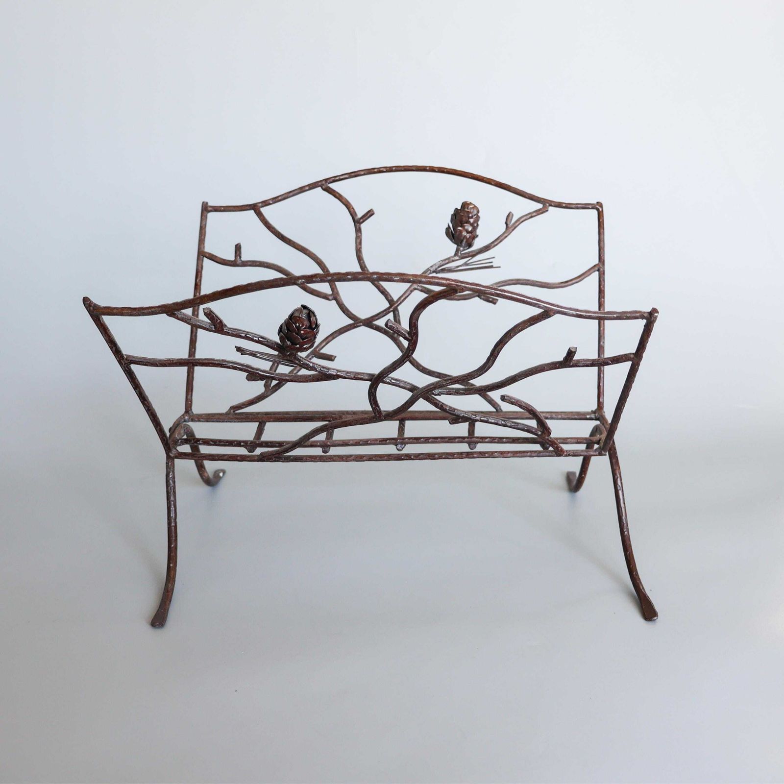 Vintage Iron Magazine Rack, 1970s. photo for sale