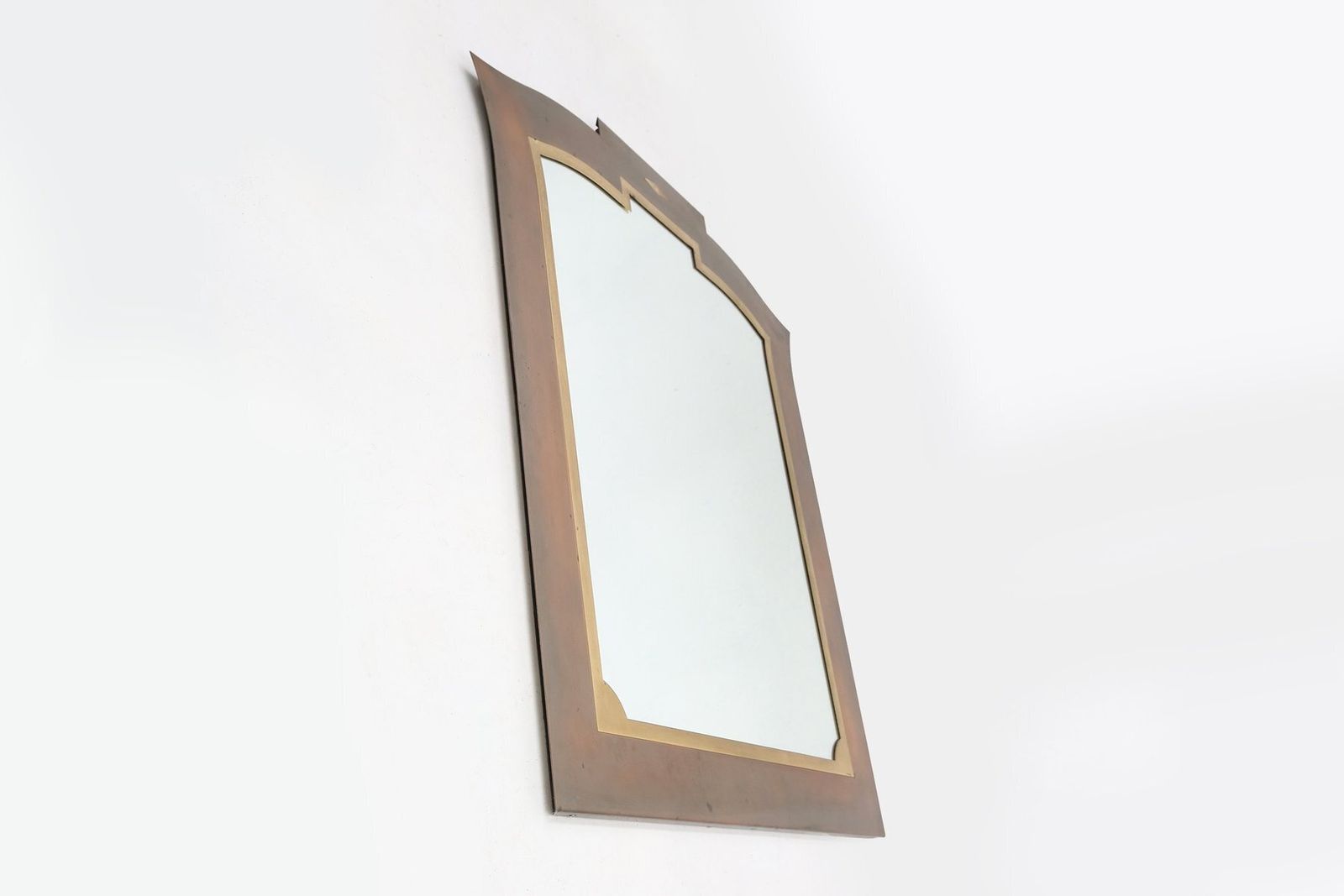 Graphical Mirror From Belgo Chrome, Belgium, 1980s photo buy