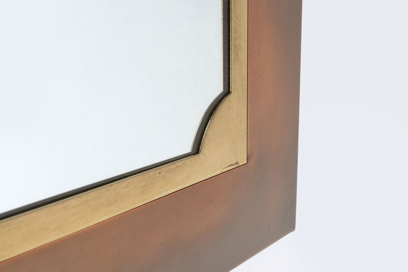 Graphical Mirror From Belgo Chrome, Belgium, 1980s photo vintage