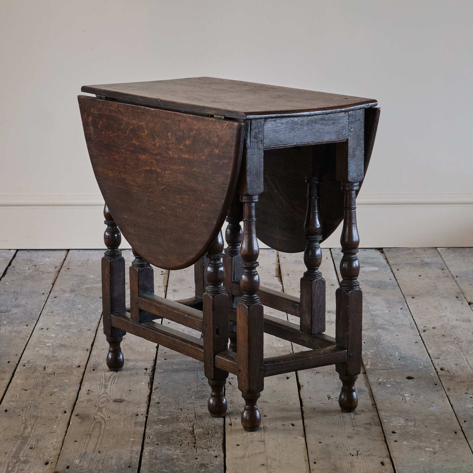 Small Oak Gateleg Table, 1800s photo for sale