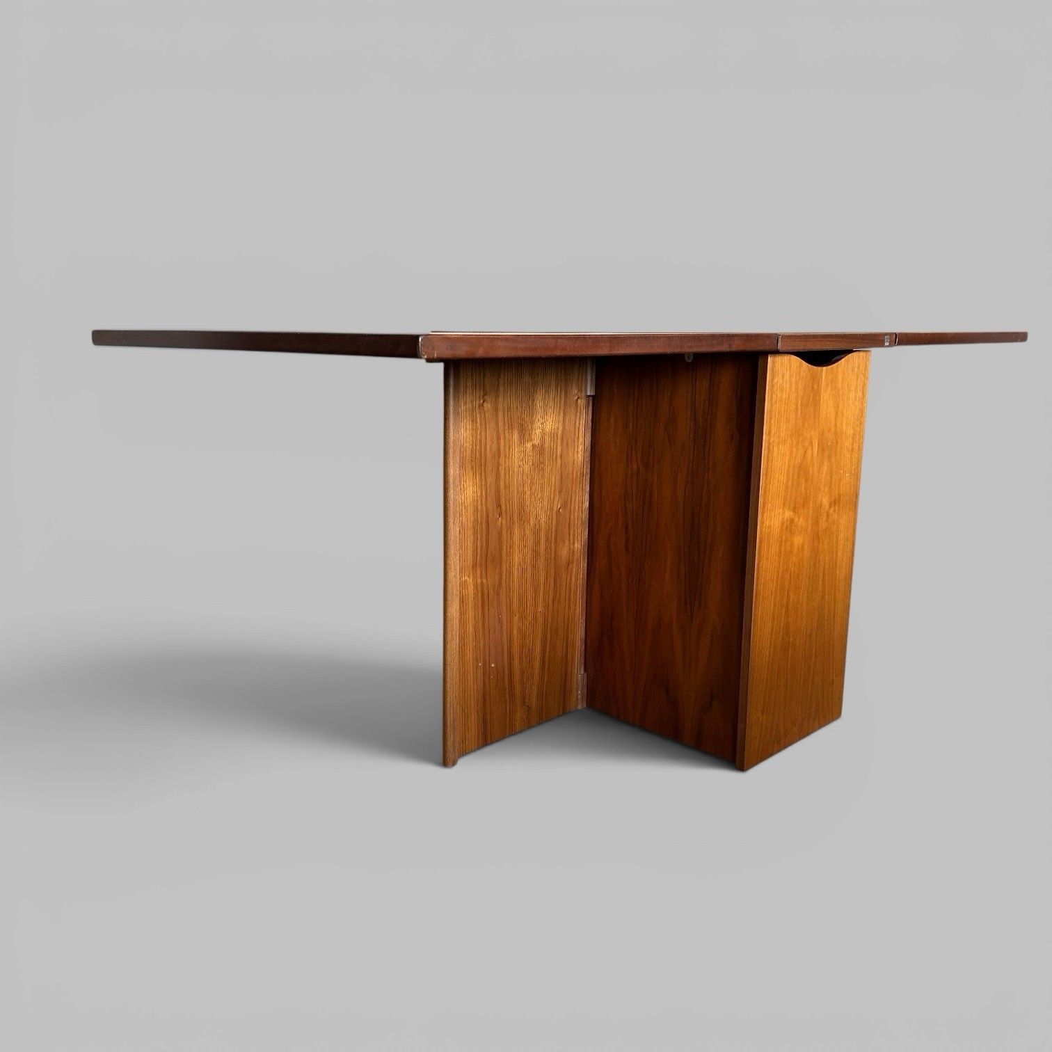 Skovby Danish Teak Drop Leaf Dining Table With Storage photo furniture