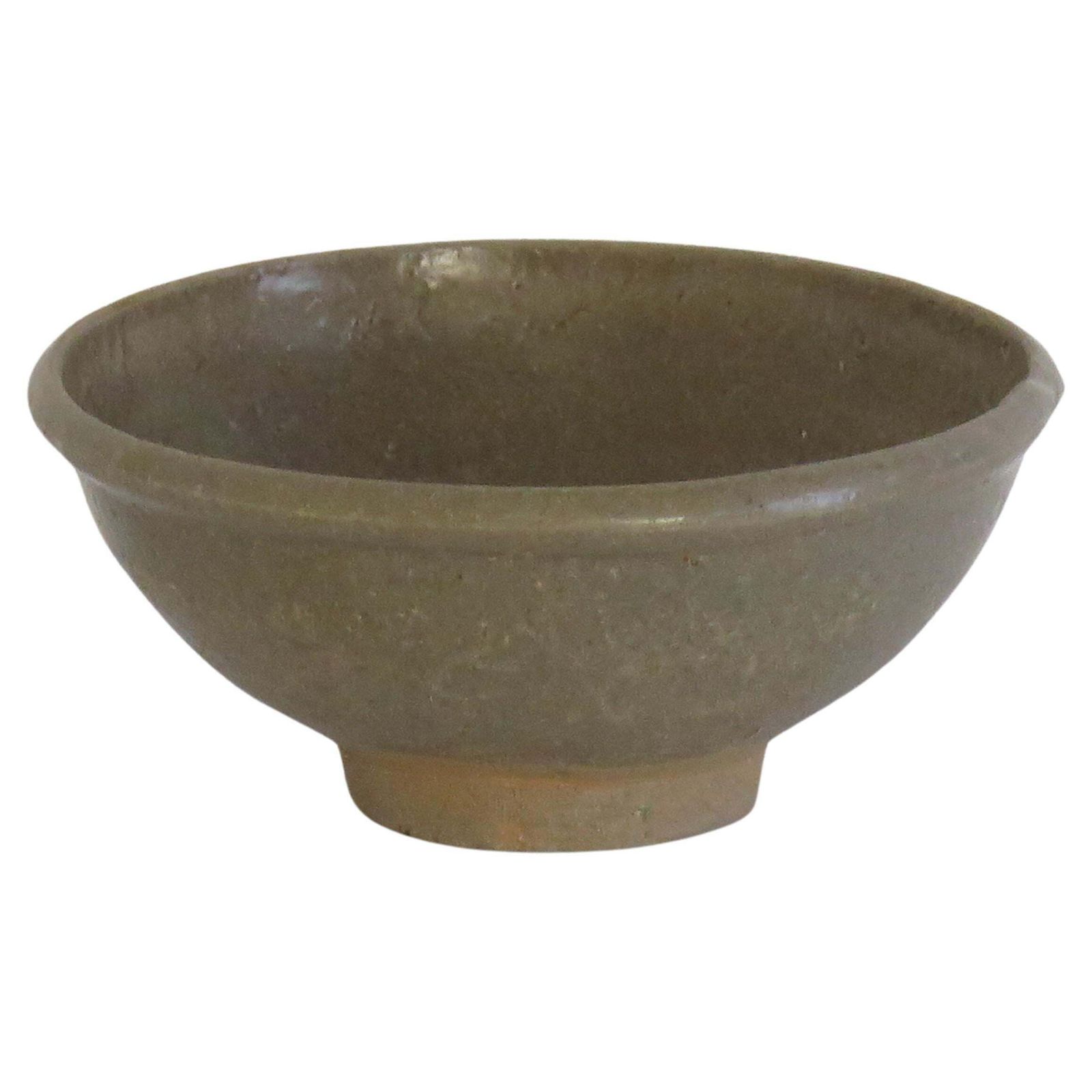 Chinese Export Longquan Celadon Bowl, Antique Stoneware, Circa 1400