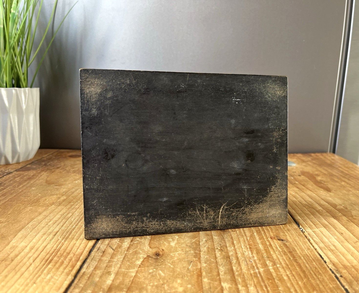 photo furniture Antique Arts & Crafts Floral Pewter Cabochon Jewelled Trinket Box Art Nouveau