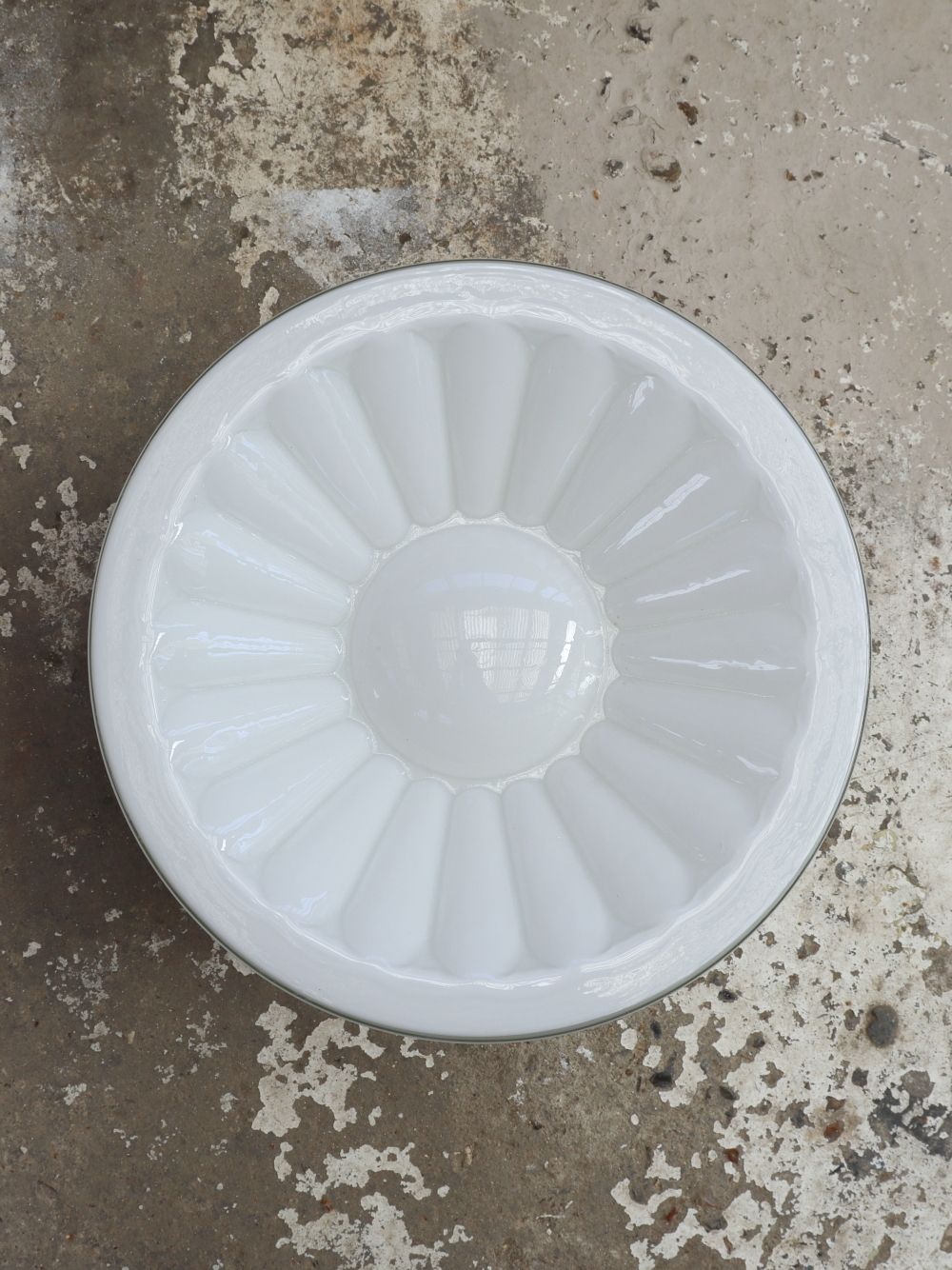 Beautiful Vintage Czech Opaline Sunburst Pendant Light photo Lighting