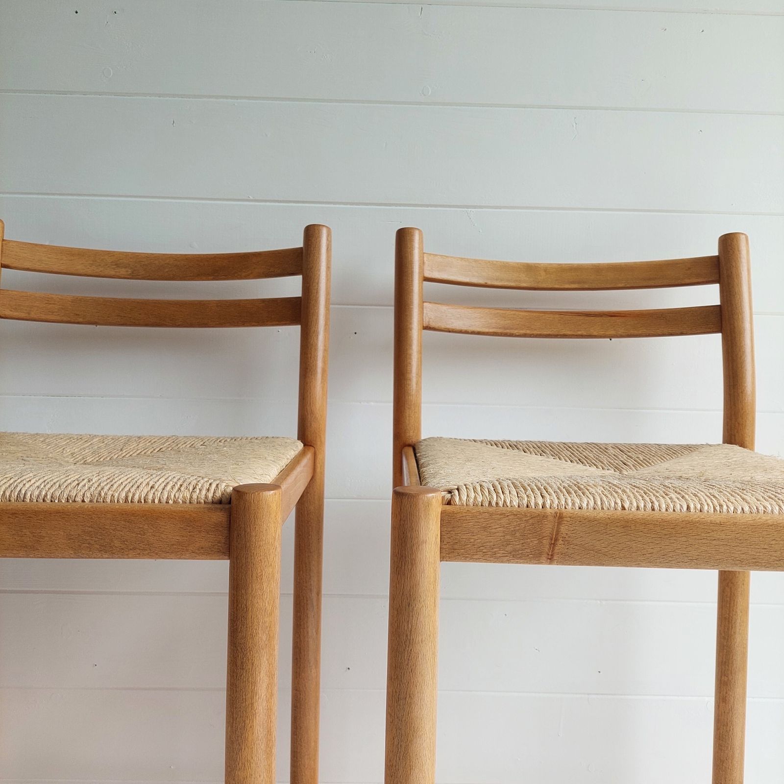 Mid Century Vintage Rush Kitchen Bar Stools Vico Magistretti Style, 70s 80s Set Of 2 photo buy