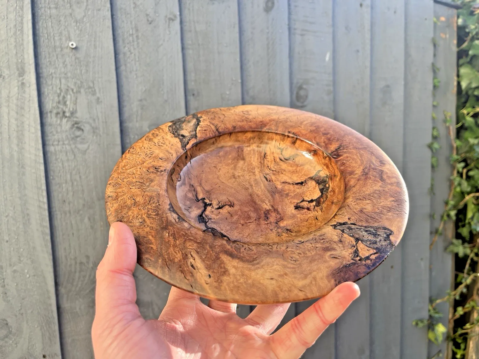 photo for sale Vintage River Red Gum Burl Ken Staff Australia Burr Wood Treen Live Edge Bowl