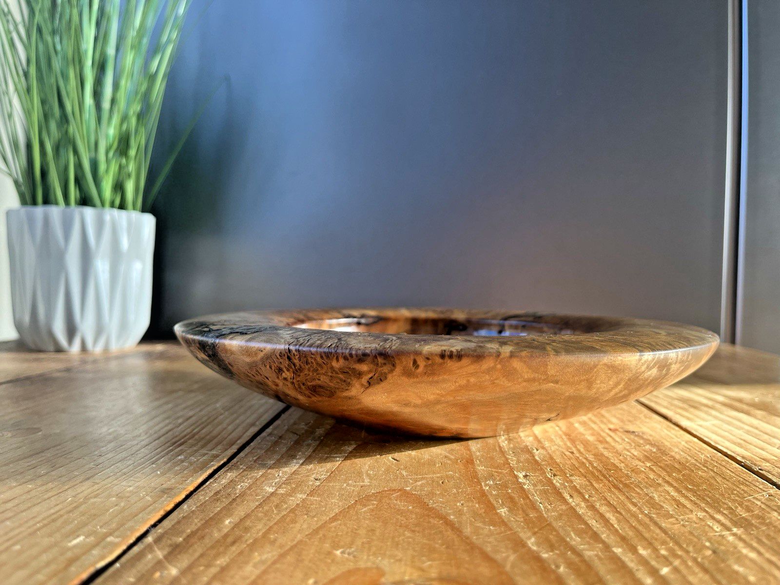 photo buy Vintage River Red Gum Burl Ken Staff Australia Burr Wood Treen Live Edge Bowl