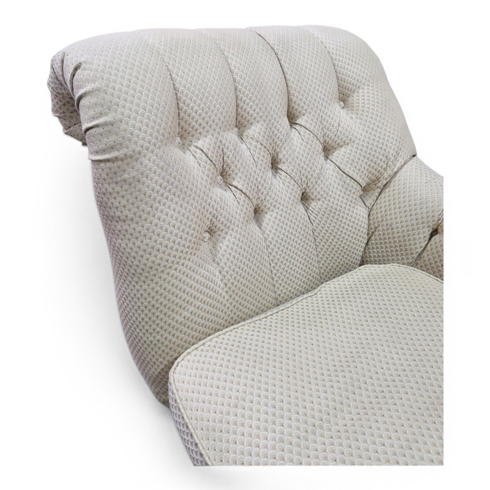 Victorian Style Chaise Longue Button Back Daybed Lounge Chair Sofa Settee photo vinterior