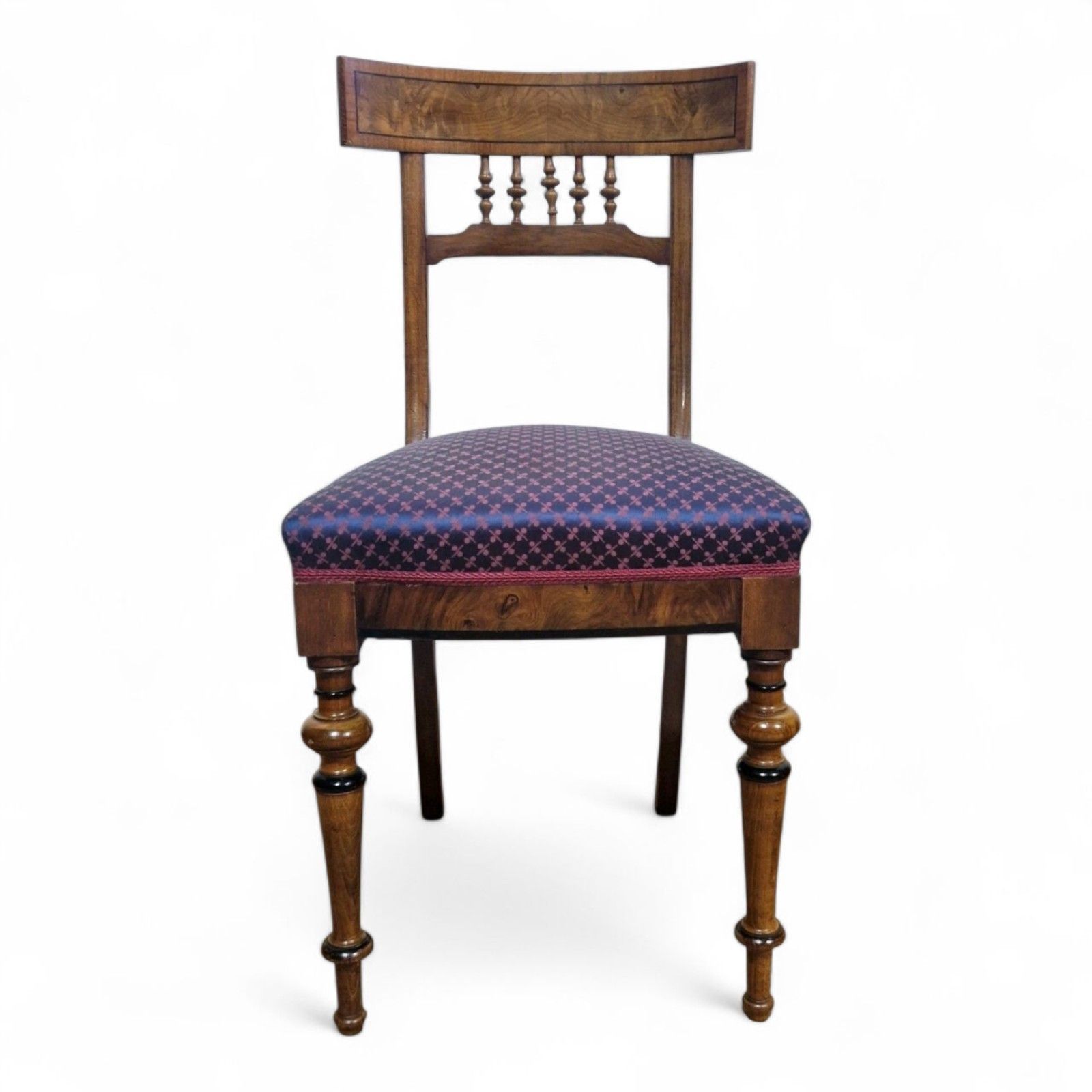 Antique Walnut Bedroom Chair Spindle Back Hall Chair Dressing Table Seat photo buy