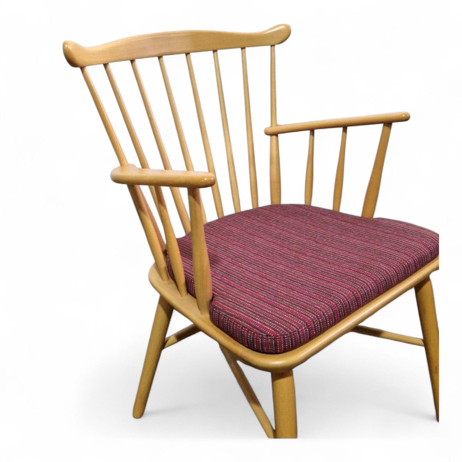 Farstrup Danish Beech Armchair Mid Century Modern Scandinavian Windsor Chair photo Furniture