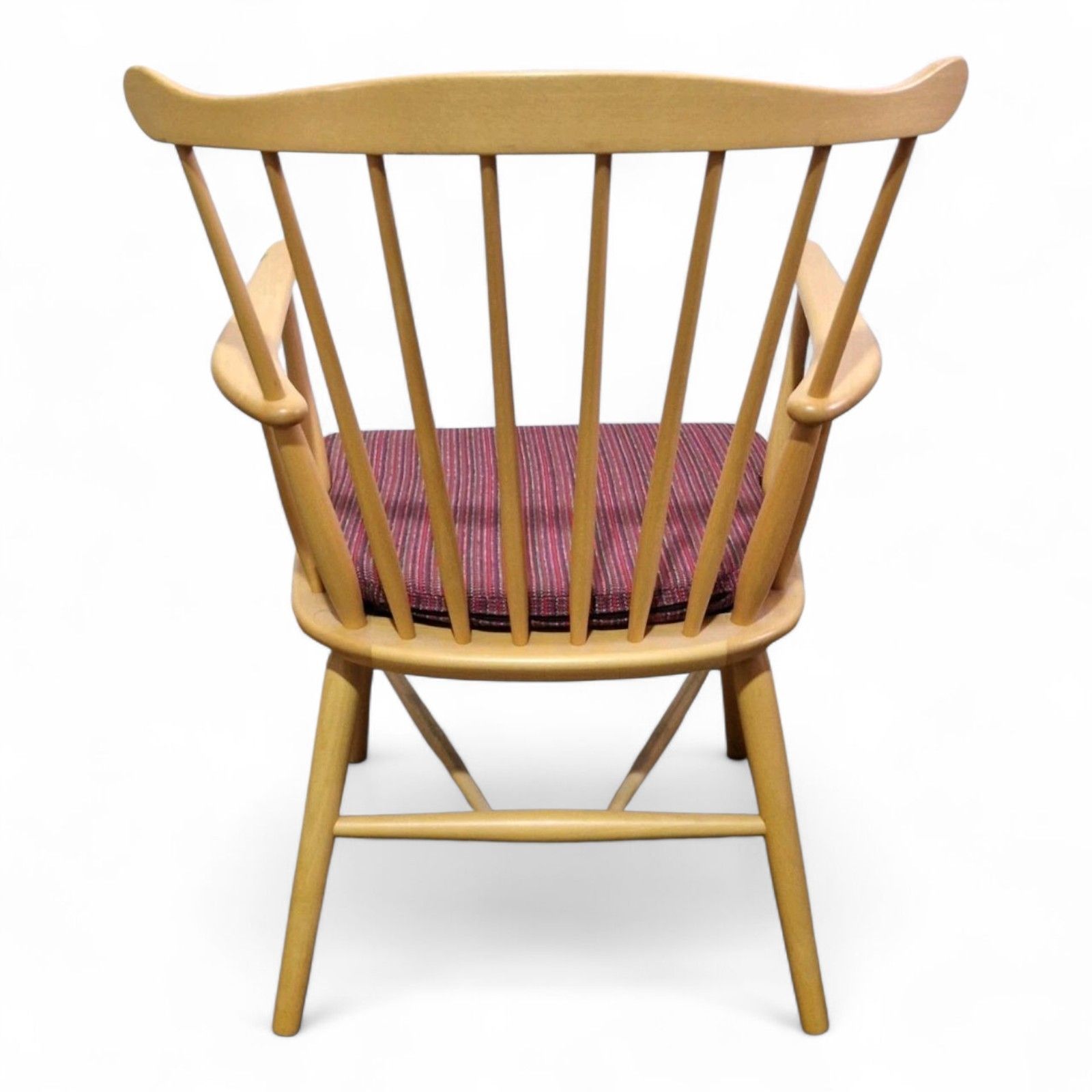 Farstrup Danish Beech Armchair Mid Century Modern Scandinavian Windsor Chair photo 95.0