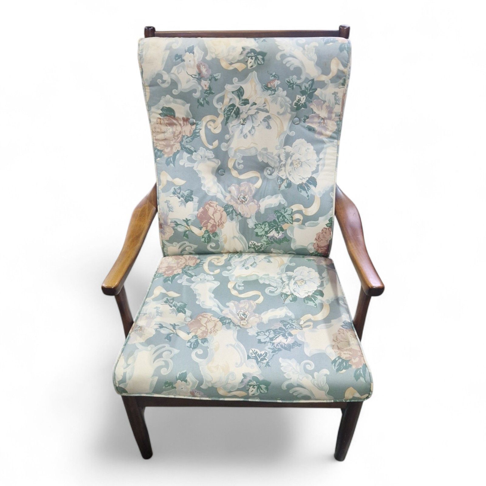 photo vintage Danish Mid Century Modern Armchair Teak Lounge Chair Vintage Scandinavian