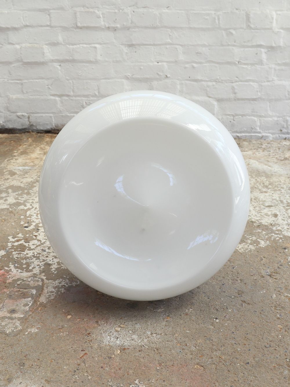 Beautiful Extra Large Vintage Opaline Pendant Light photo vinterior