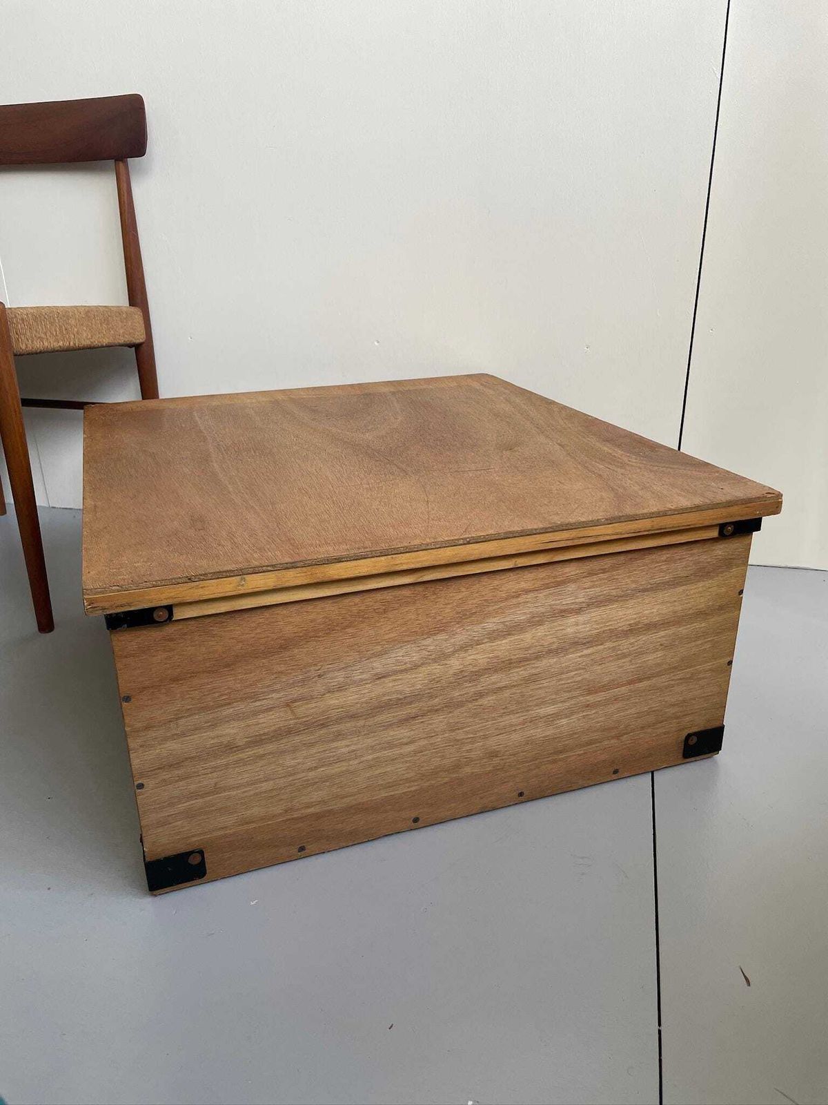 Mid Century Modern Wooden Storage Box: British Museum Artifact, 1962 photo buy
