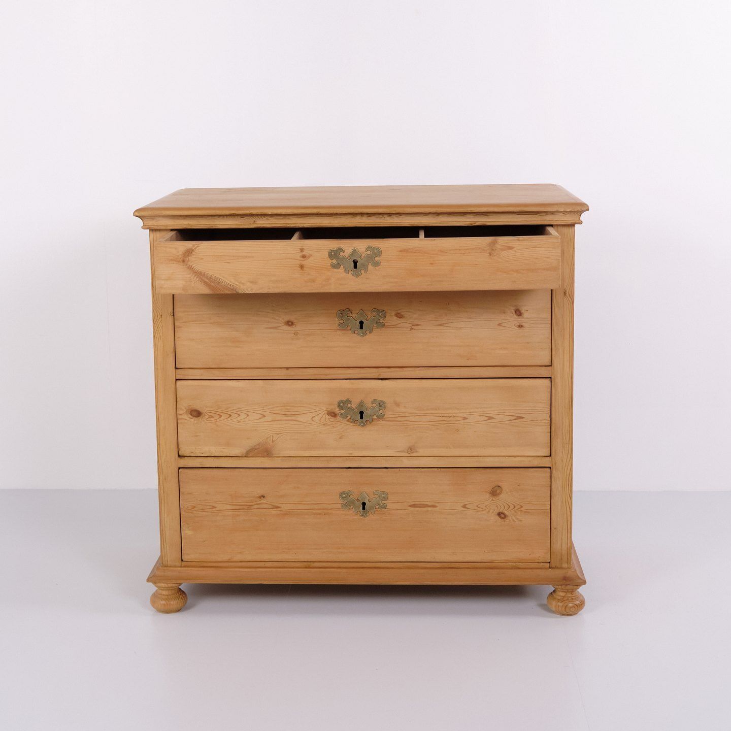 Chest Of Drawers In Solid Pine With 4 Drawers, 1920s photo furniture
