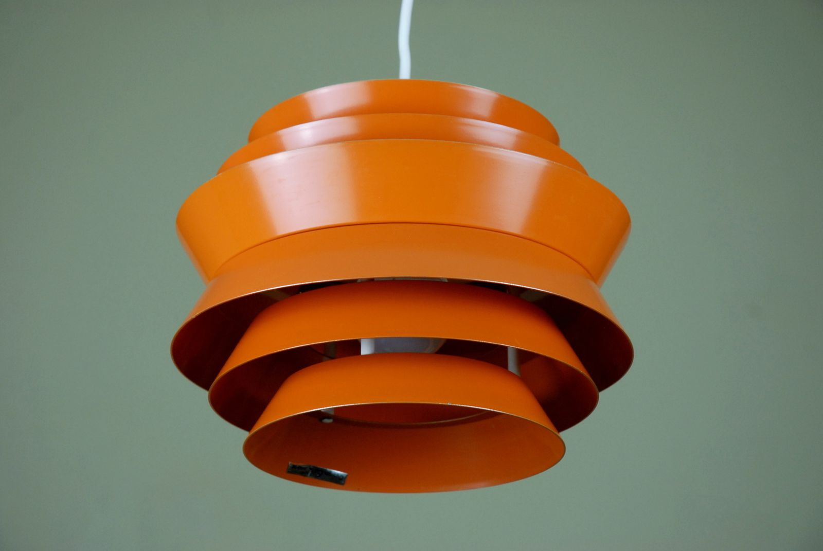 Vintage Swedish Trava Pendant Lamp By Sigurd Lindkvist For Granhaga Metallindustri photo vintage