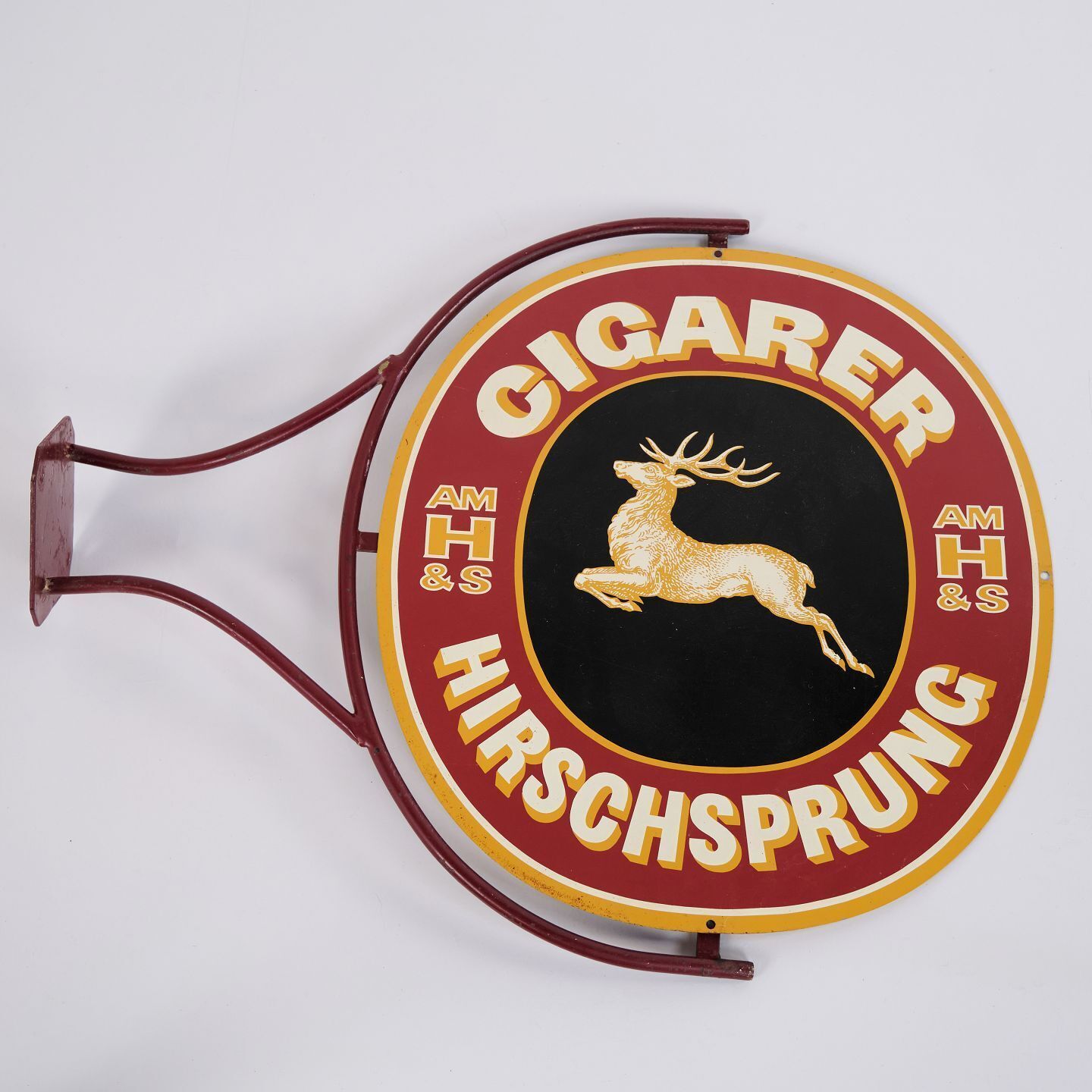 Wall Mounted Advertising Sign For Hirschsprung Cigars, Denmark