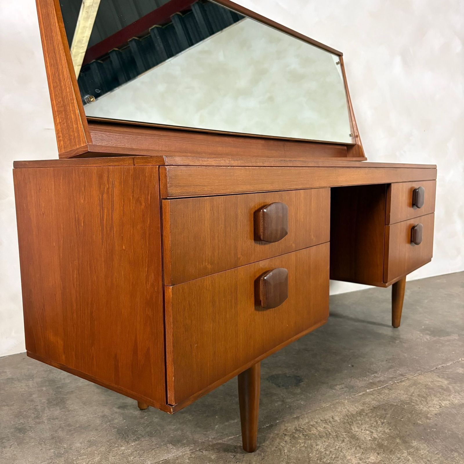 Stonehill Teak Dressing Table Mid Century Retro Mcm photo furniture