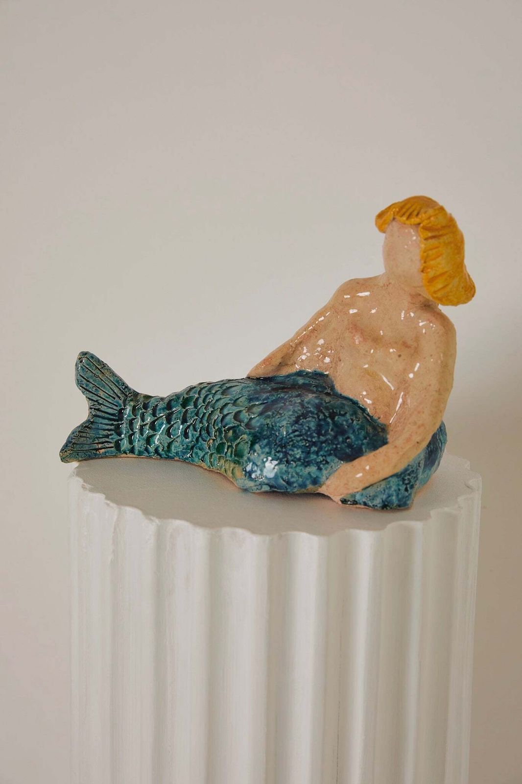 Ceramic Mermaid Statue photo furniture