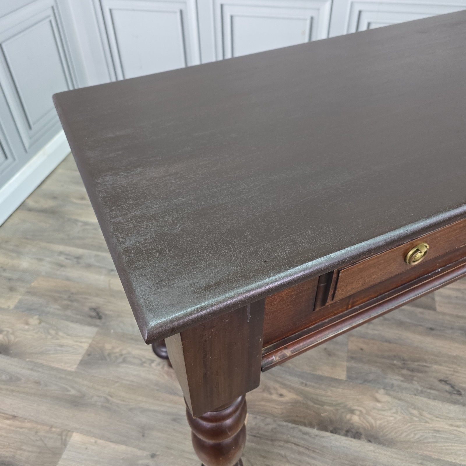 Antique Style Console Table Serving Hall Table Writing Desk Colonial Mahogany photo Furniture