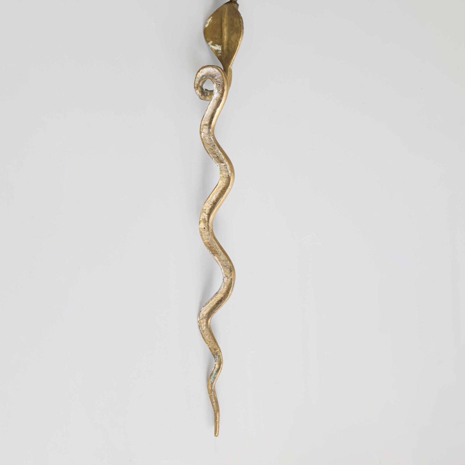 Grands bougeoirs muraux vintage en laiton, forme cobra, années 1960. photo buy