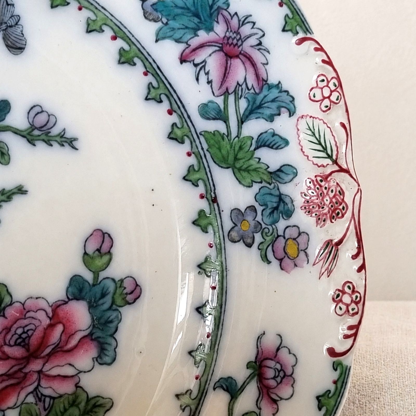 Antiek Copeland Spode Indian Tree decoratief bord, eind 19e / begin 20e eeuw photo for sale