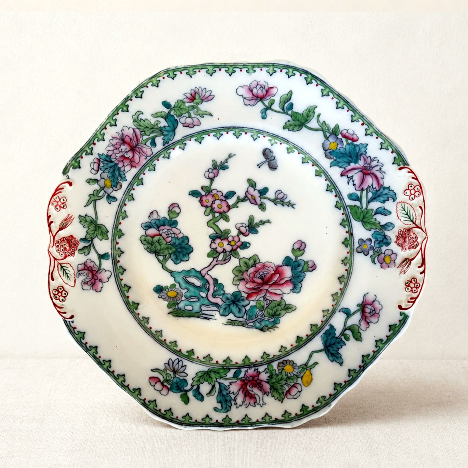 Antiek Copeland Spode Indian Tree decoratief bord, eind 19e / begin 20e eeuw photo vinterior