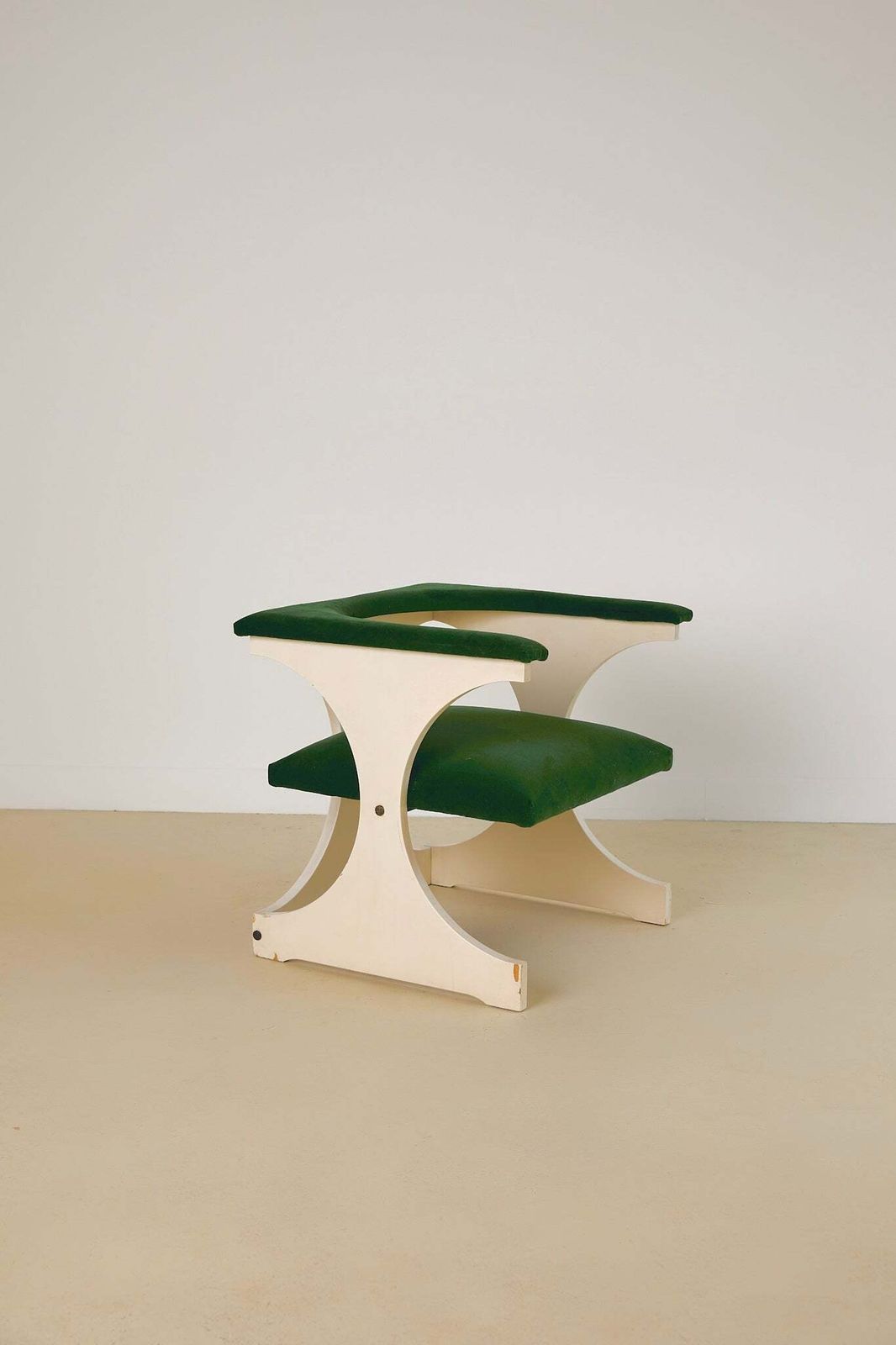 Green Velvet Space Age Armchair