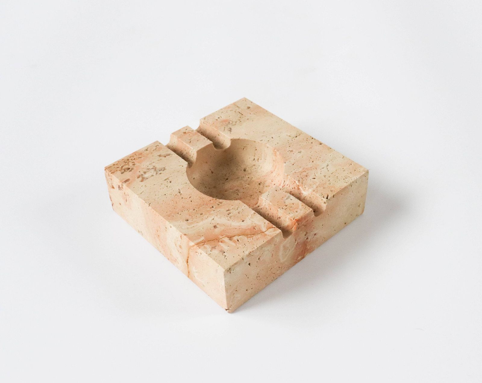 Vintage Travertine Ashtray Van Fratelli Mannelli photo for sale