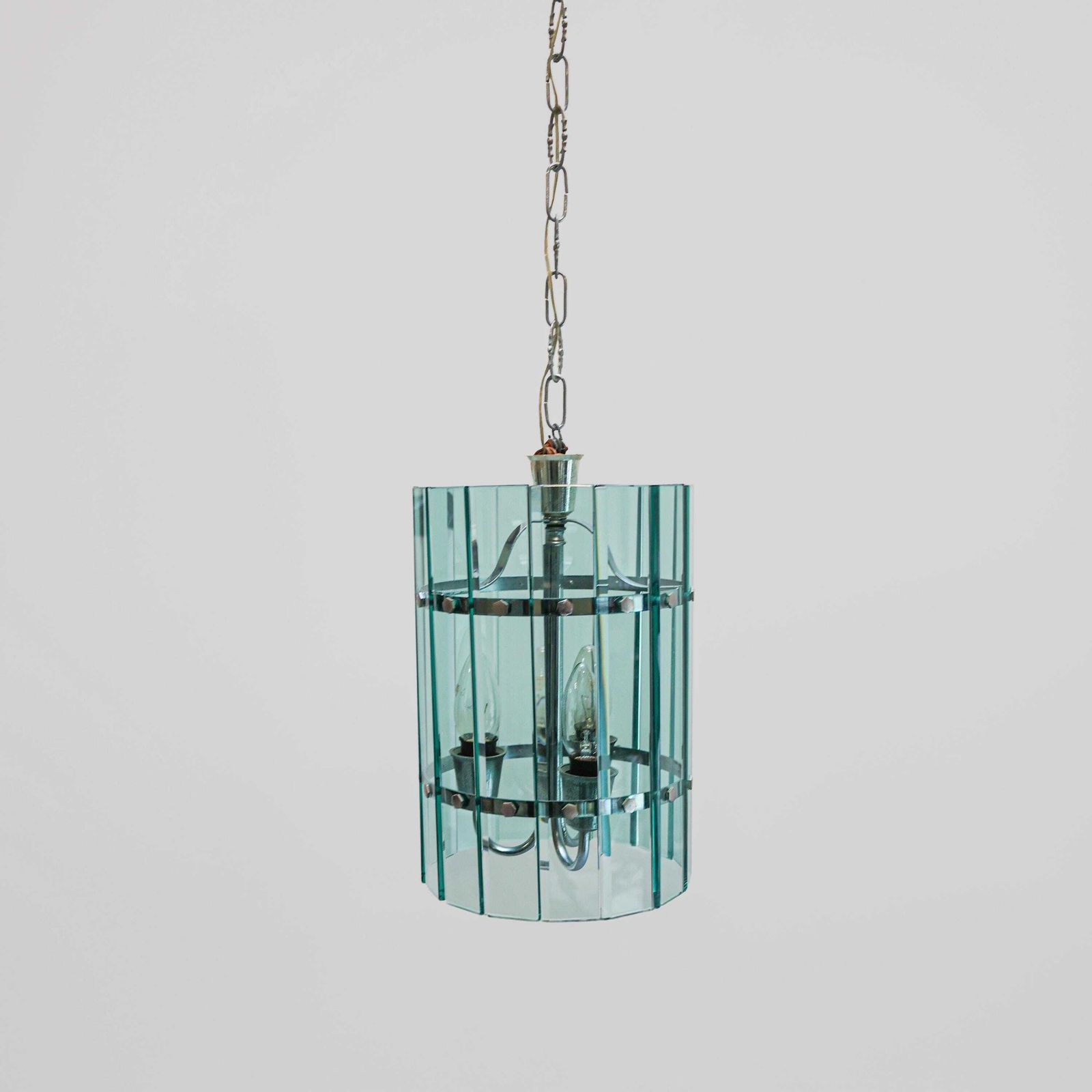 Italiaanse Vintage Hanglamp Van Veca, Murano Glas, Jaren 1970. photo for sale
