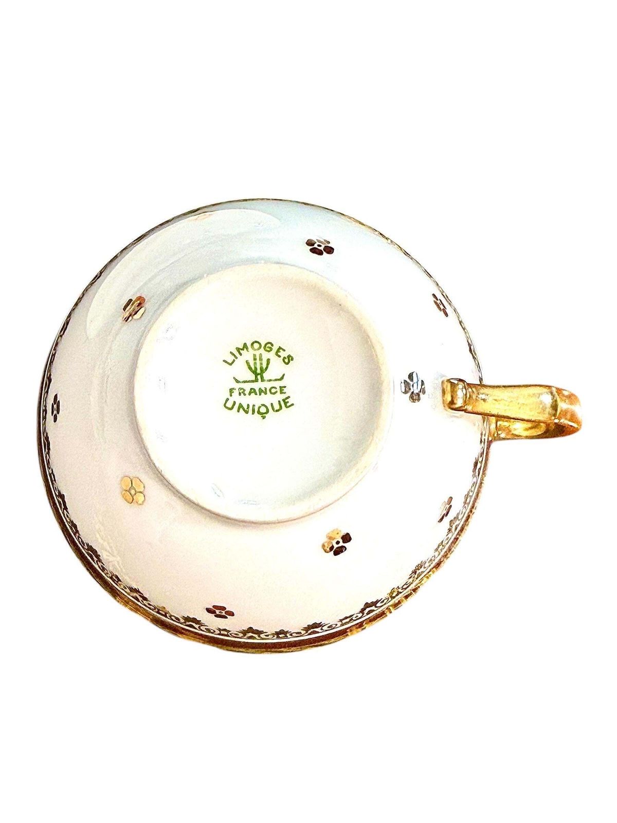 photo furniture Limoges Unique Porcelain Tea Service, Burgundy & Gilt, 20th Century