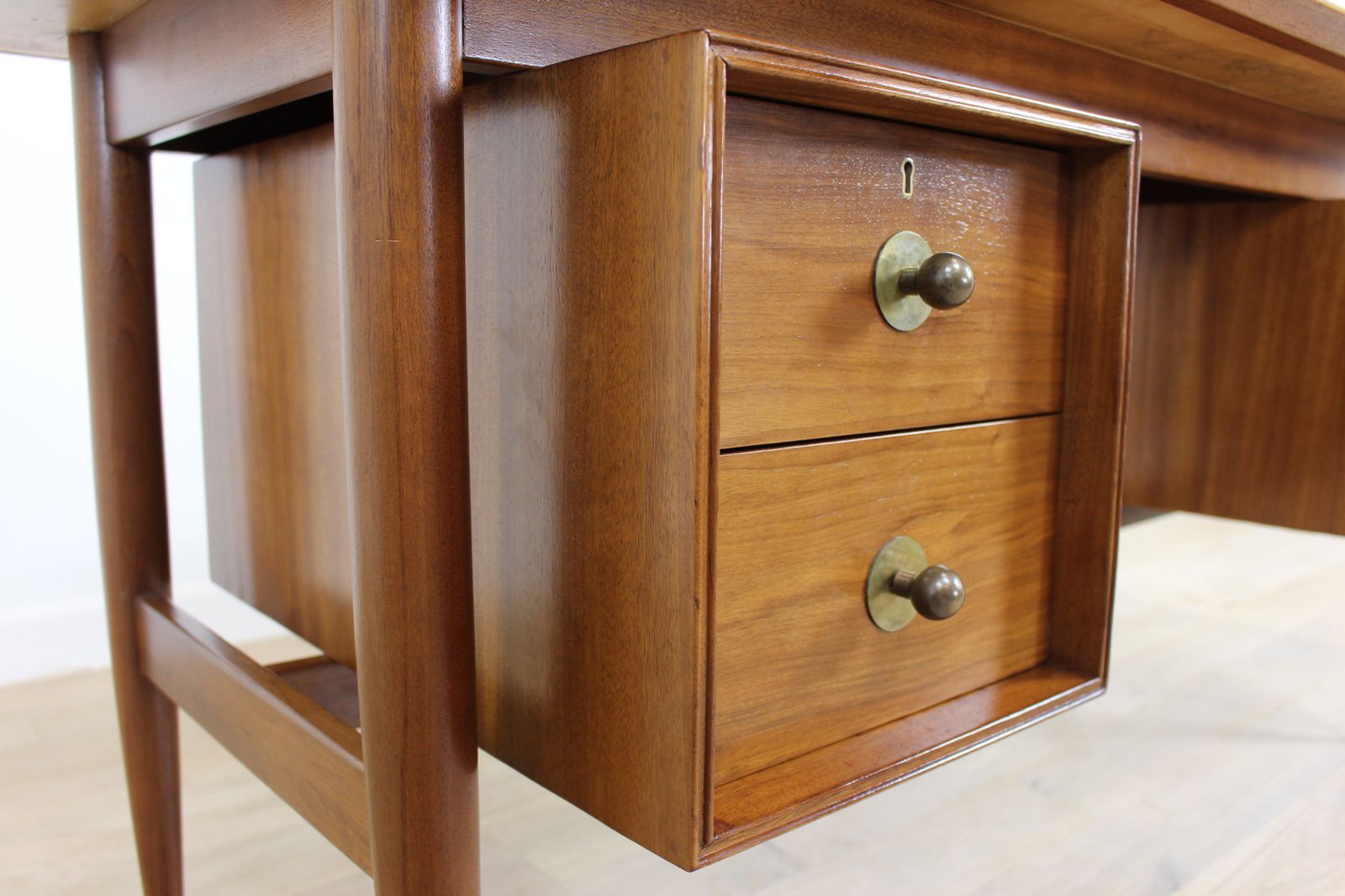 1950s Walnut Office Desk photo for sale