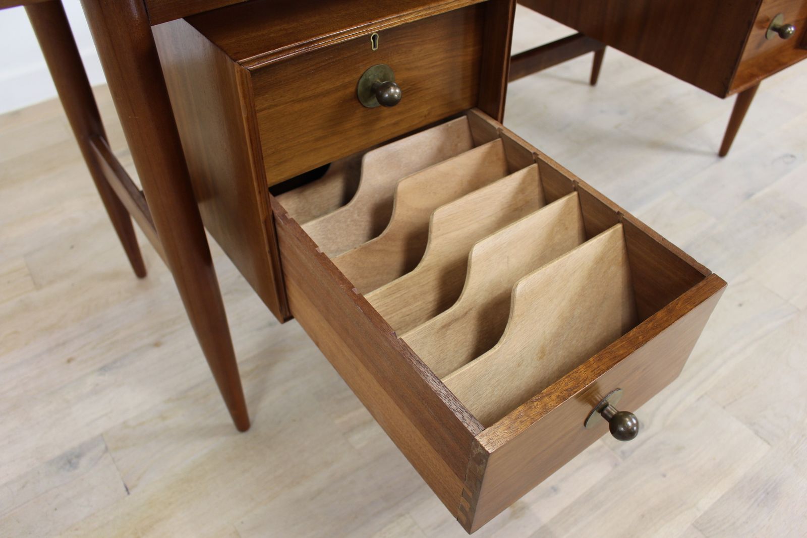 1950s Walnut Office Desk photo Furniture