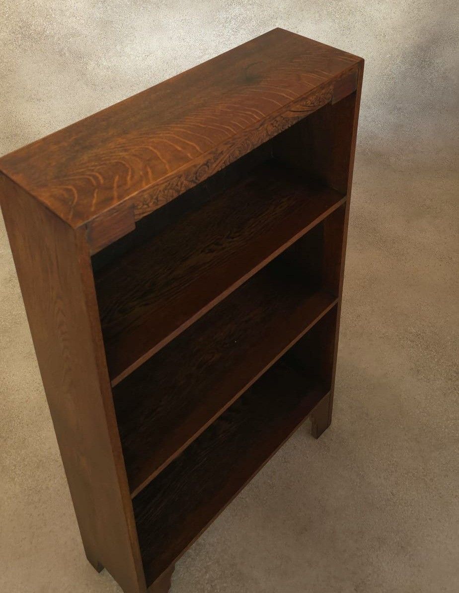 photo for sale Antique Oak Arts & Crafts  Bookcase Small Bookshelf