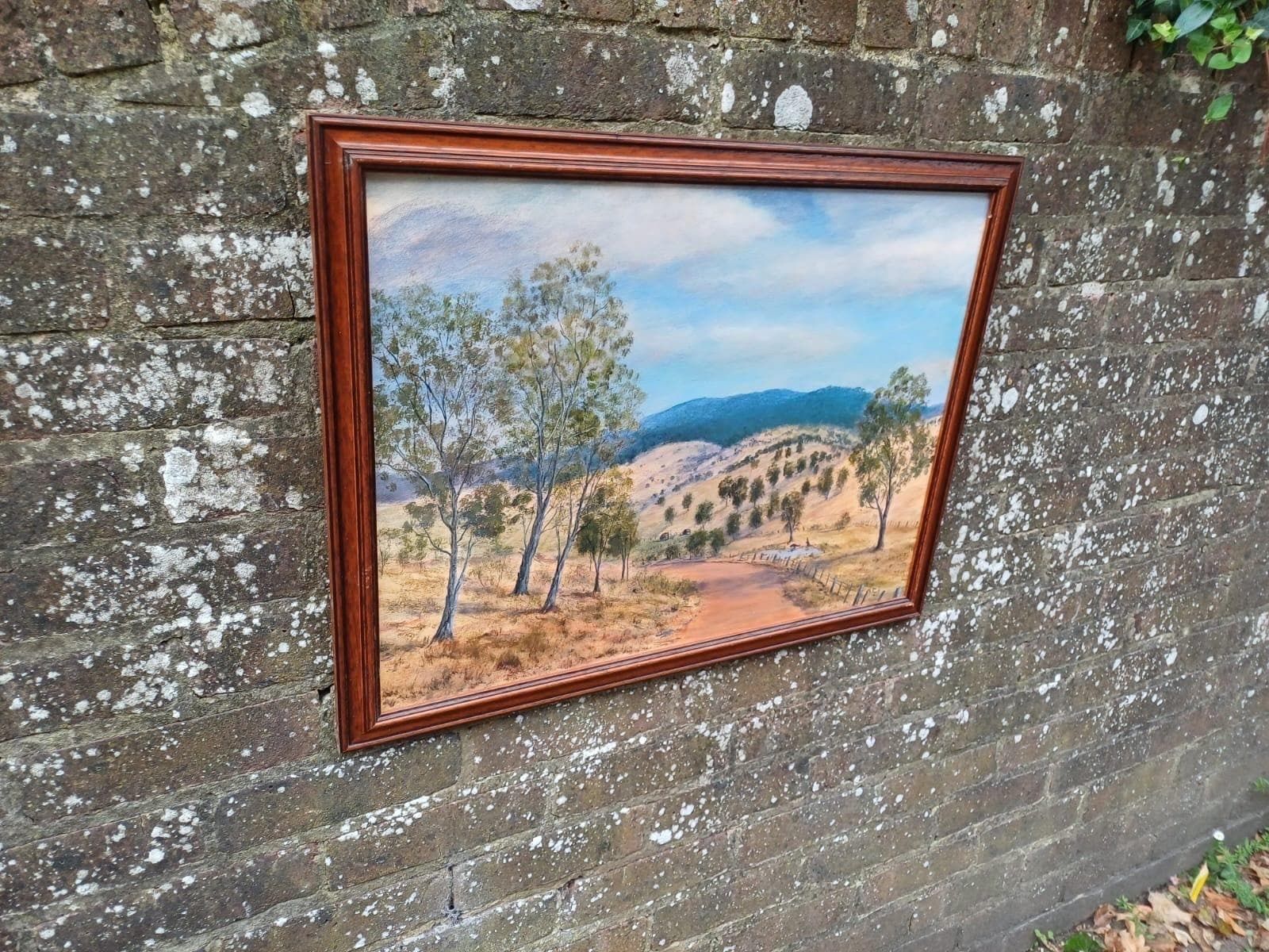 Vintage Australian Landscape Oil Painting By Roger Tuck, Tambo Valley Victoria Australia photo Art