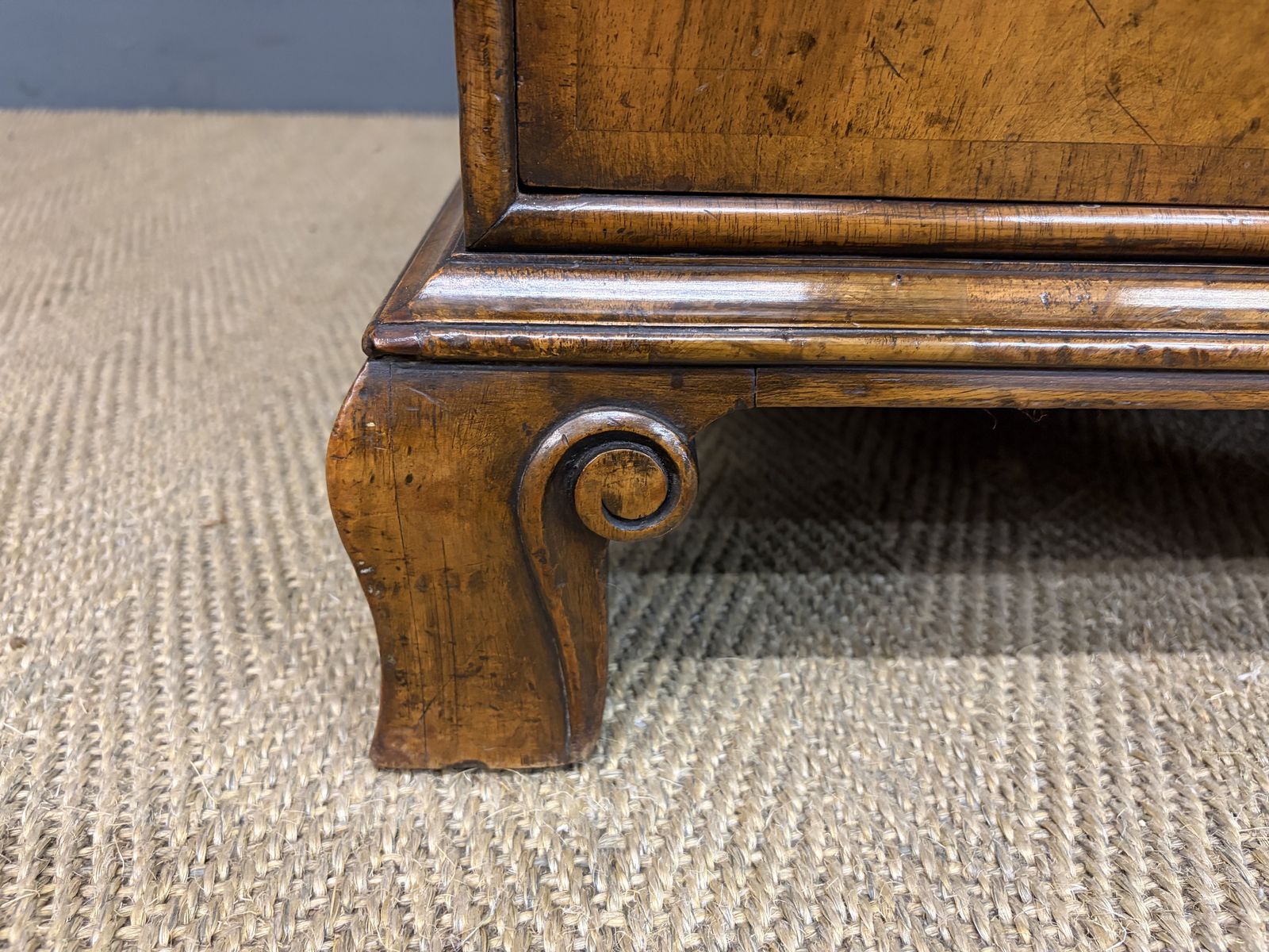 Burr Walnut Partners Pedestal Desk By Maple & Co. photo buy