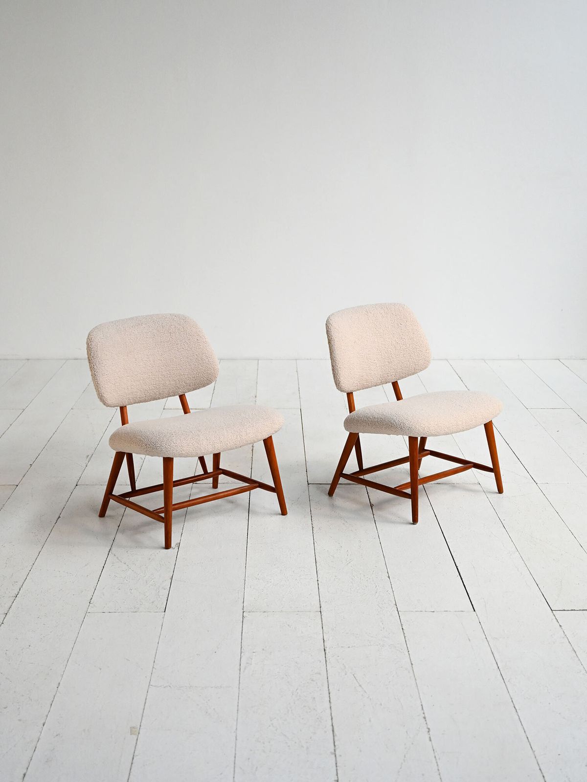 Paar "Teve" stoelen van Alf Svensson voor Ljungs Industrier, Zweden, ca. jaren 1950 photo for sale
